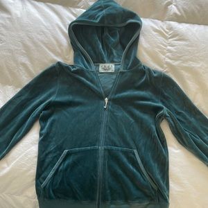 Womens juicy couture velour track hoodie full zip